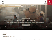 Tablet Screenshot of amorahotels.com